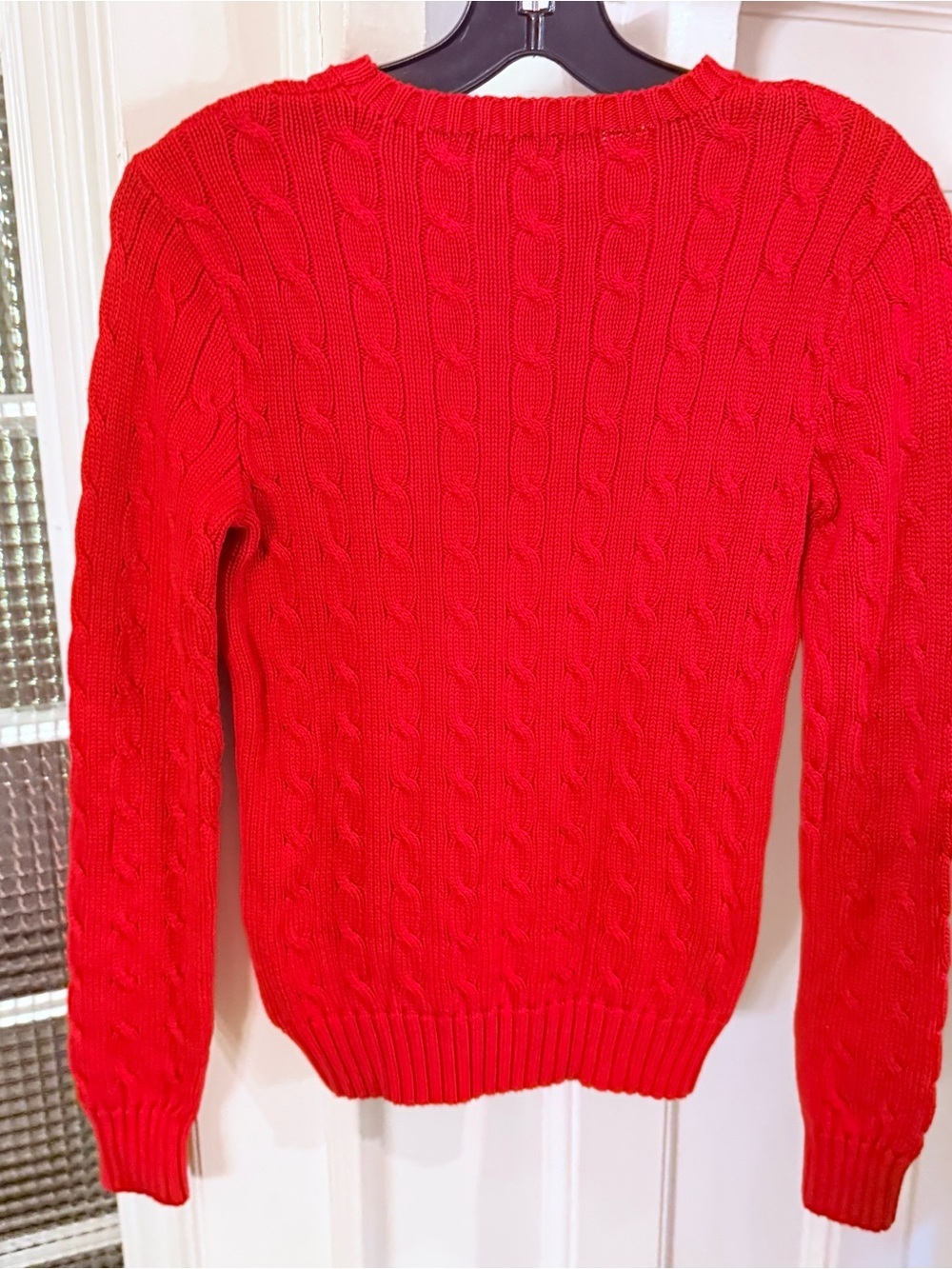 Ralph Lauren Women’s Polo Bear Cable Knit Sweater Red Sz S NWOT - Picture 3 of 15